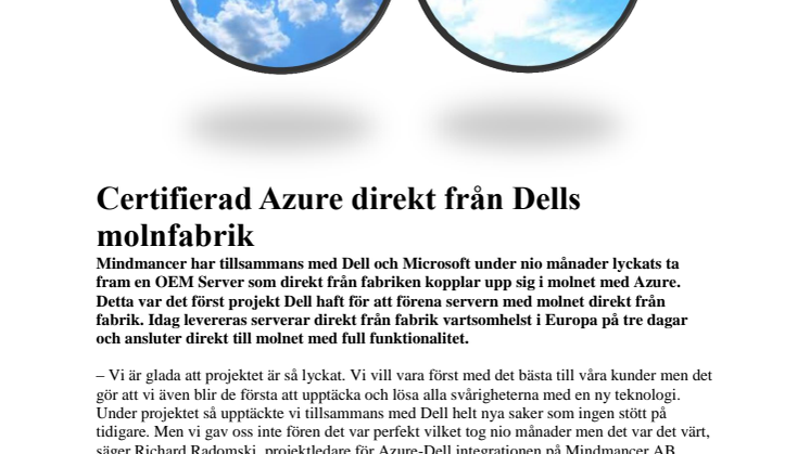 Certifierad Azure direkt från Dells molnfabrik