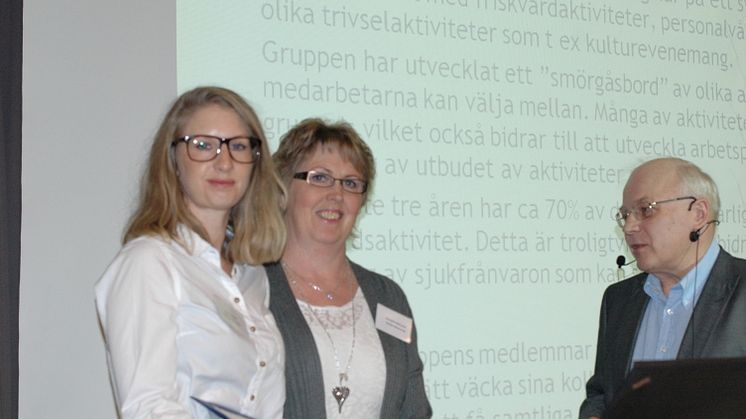 Friskvårdsgruppen i Boliden Garpenberg tilldelas SveMins arbetsmiljöpris 2013
