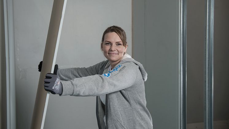 Gyproc ErgoLite® är hela 25 % lättare än traditionella gipsskivor
