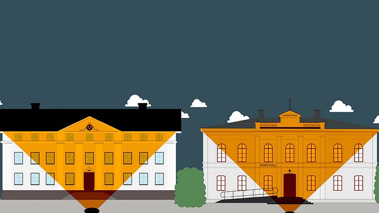 Residenset och konsthallen färgsätts i orange torsdag den 25 november