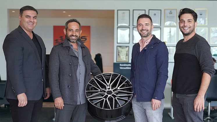 Andie Lahdo - VD ABS Wheels, M.R Tekin - VD ARCEO Wheels, Ali Can - ARCEO Wheels Manager Germany, Tarek Becker - Sales Manager ARCEO Wheels FOTO:ABS Wheels