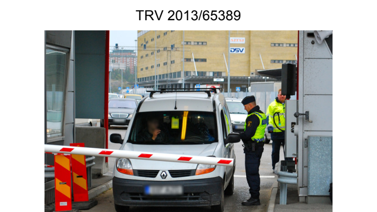 Utvärderingsrapport försök med alkobommar i Frihamnen, Stockholm