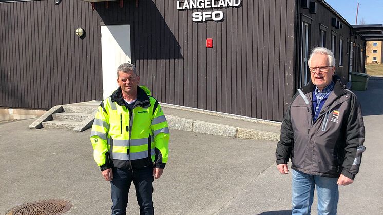 PILOT-PROSJEKT: – Vi ønsket å teste ut rigg & drift-konseptet, og Ramirent fremsto best på pris og var godt kvalifisert til å løse oppdraget, forteller prosjektleder Tordar Sætheråsen(t.h.) i Kongsvinger Kommunale Eiendomsenhet, her sammen prosjektle