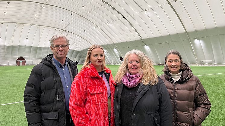 Idag presenterades slutsatsen i utredningen om fotbollshallens framtid. Politiker och tjänstemän från kommunledningsförvaltningen och kultur, park och fritid medverkade.