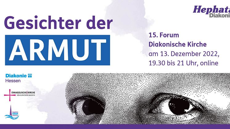 "Gesichter der Armut": Einladung zum digitalen Forum Diakonische Kirche 