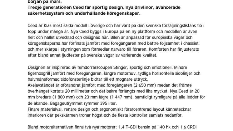 ​Kia visar nya Ceed 