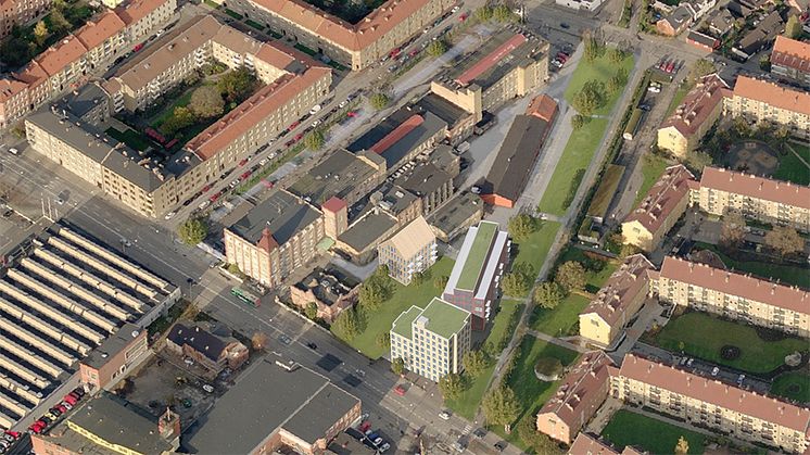 En ny detaljplan skapar långsiktiga förutsättningar för bland annat kulturverksamhet i de före detta industribyggnaderna, samtidigt som cirka 60 nya lägenheter byggs. Illustration: OpenStudio arkitekter