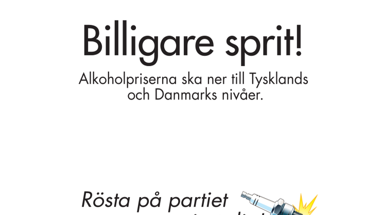 Frihetspartiet sänker skatten på bensin och alkohol!