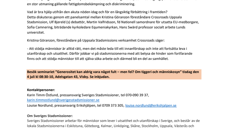 Generositet kan aldrig vara något fult – men fel?