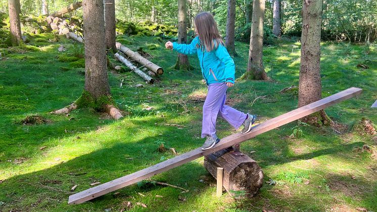 En äventyrlig dag i skogen. Bild: Maria Petersson, Kraftringen.