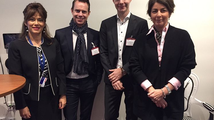 Med på bild; Azita Shariati, Torbjörn Eriksson, Victor Mannerholm Hammar och Bettina Kashefi