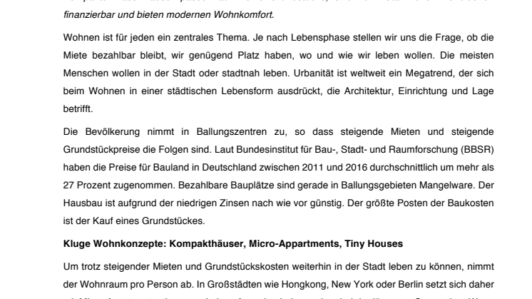 Kompakte Massivhäuser sind im Trend 
