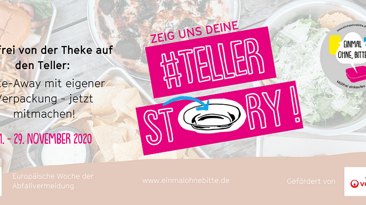 Bundesweiter Rollout und "Teller-Story"-Mitmach-Aktion der Initiative "Einmal ohne, bitte"