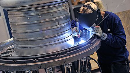 Brännkammarverkstaden Siemens Turbomachinery i Trollhättan.