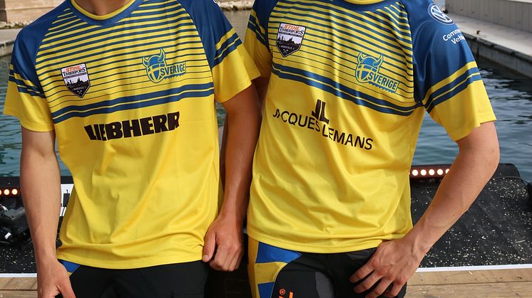 Emil Hansson och Ferry Svan är på plats i Marseille för att försvara de svenska färgerna.