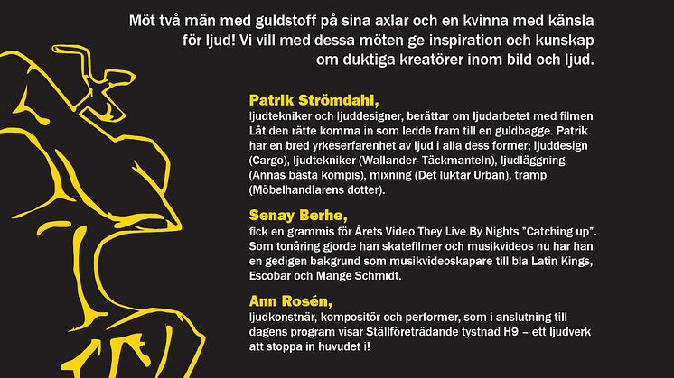 GRAMMIS v/s GULDBAGGE - En inspirationsdag om film och ljud