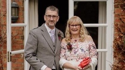 WARNING OTHERS: stroke survivor Ian Murdoch with his wife Carol 