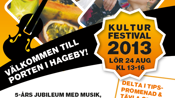 5-års jubileum för kulturfestivalen i Hageby med underhållning och smaker från alla världens hörn! 