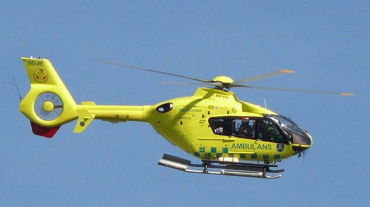 Nu öppnas helikopterflygplatsen vid Danderyds sjukhus