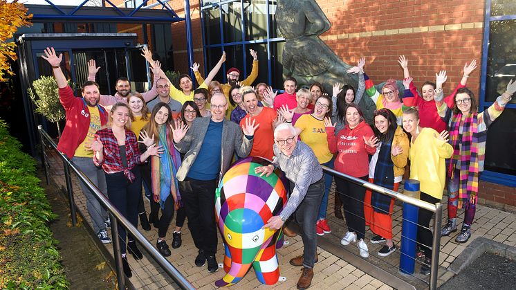 Fred. Olsen staff mark '30 weeks to go' until Elmer's Big Parade Suffolk. Picture: Gregg Brown
