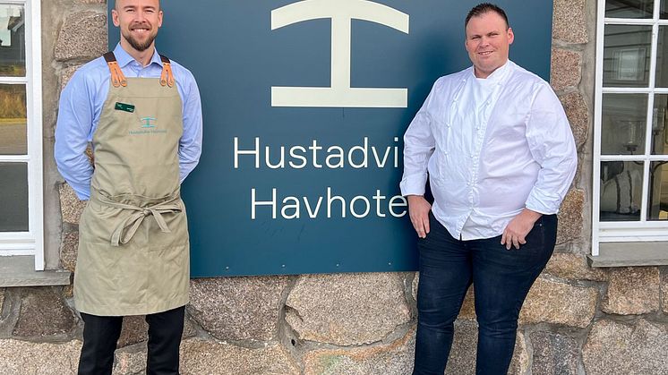 Henrik Kavli, Hotelldirektør og Henrik Siversson, F&B-manager ved Hustadvika Havhotell