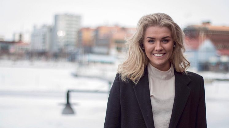 Isabella Holmberg, tävlingsansvarig SM i ekonomi och student på civilingenjörsprogrammet i industriell ekonomi vid Luleå tekniska universitet.