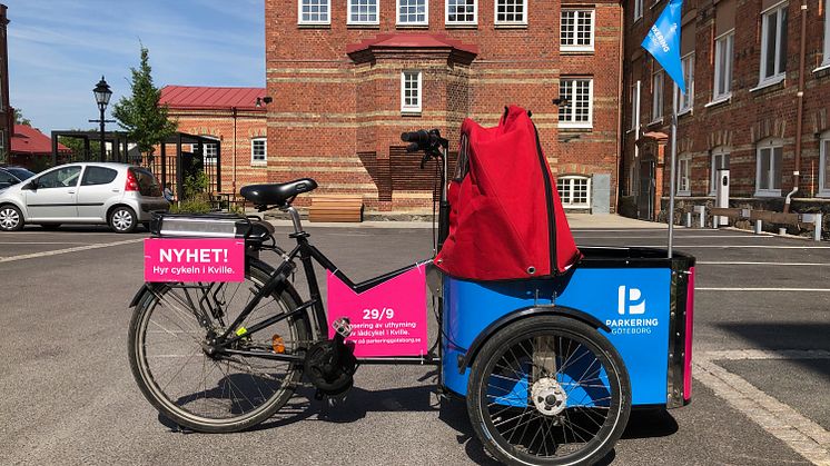 Den 29:e september låser vi upp Göteborgs första lådcykelpool