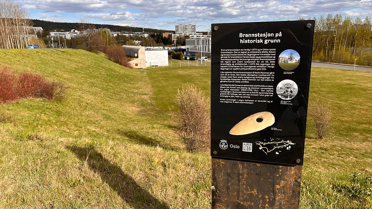 Skilt i Rommirunden fra Nedre Rommen