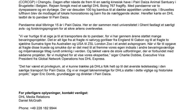 To pandaer fik en ’pandatisk’ flyvetur, de aldrig glemmer