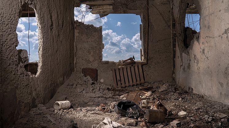 Roman Bordun - The view from the house in Irpin on June 30, 2022