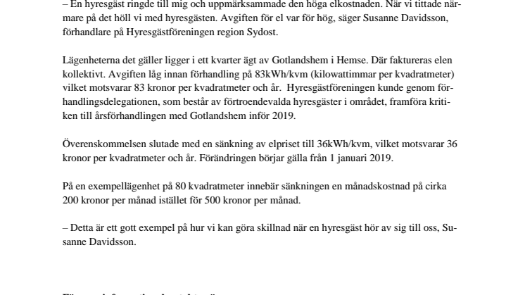 Elräkning sänktes med 3 700 kronor per år