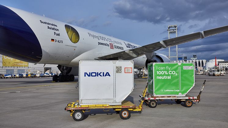DB Schenker, Lufthansa Cargo und Nokia kooperieren bei CO2-neutraler Luftfracht