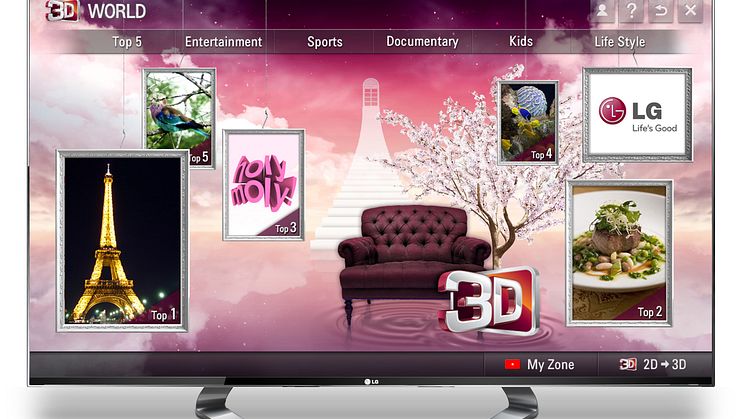 En verden av 3D når LG lanserer ny Smart TV-tjeneste