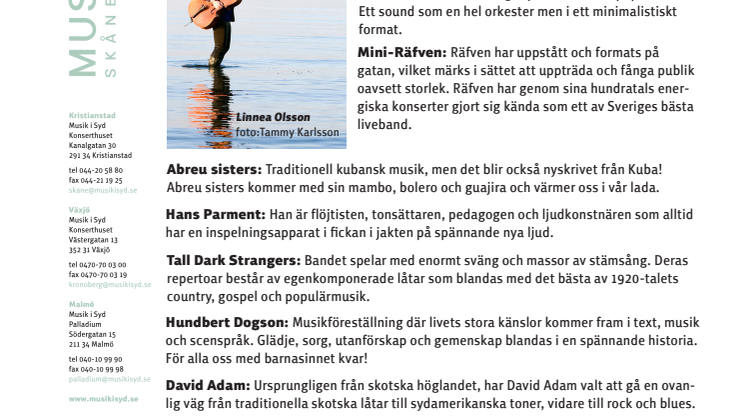 Rungång i Ladugården: Artistsläpp