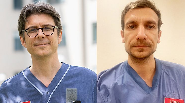 Tobias Alfvén, ordförande i Svenska Läkaresällskapet och Akil Awad, specialistläkare och initiativtagare till Stockholms sjukvårdsupprop.