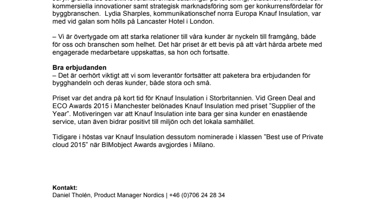 Prisregn över Knauf Insulation