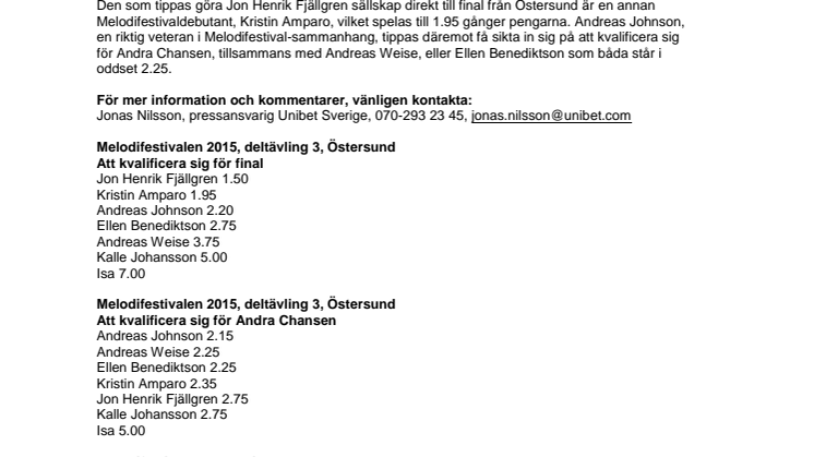 Jon Henrik Fjällgrens oddsras