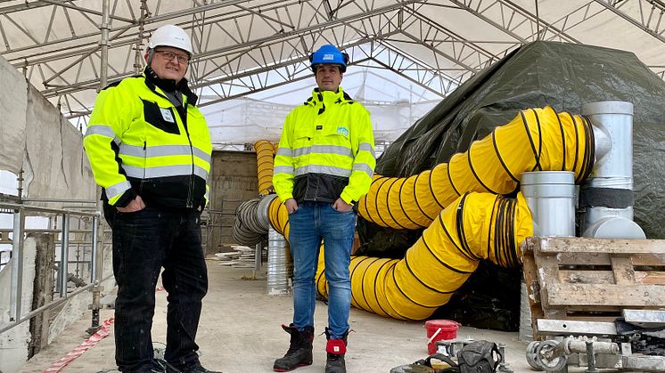 Nytt tak for tekniske installasjoner
