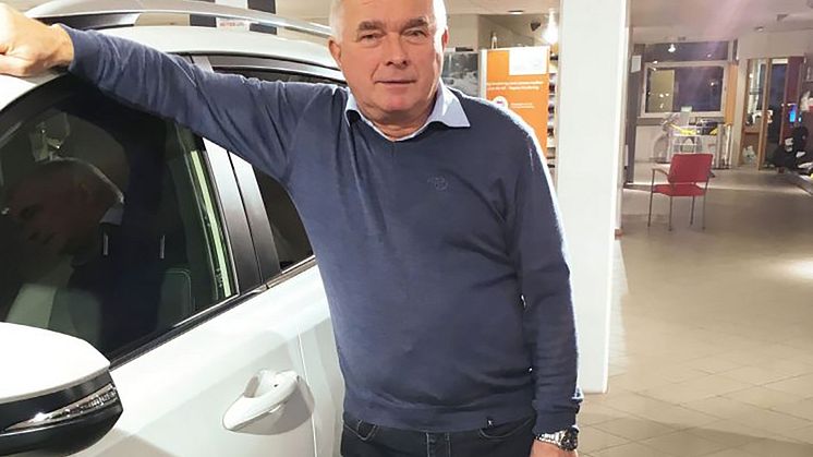 Enorm innsats: Arne Mellem hos Toyota i Svolvær.