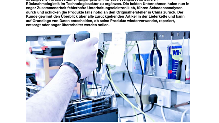 Panalpina ermöglicht kreisförmige Lieferkette mit Rücknahmelogistik für Elektronikartikel