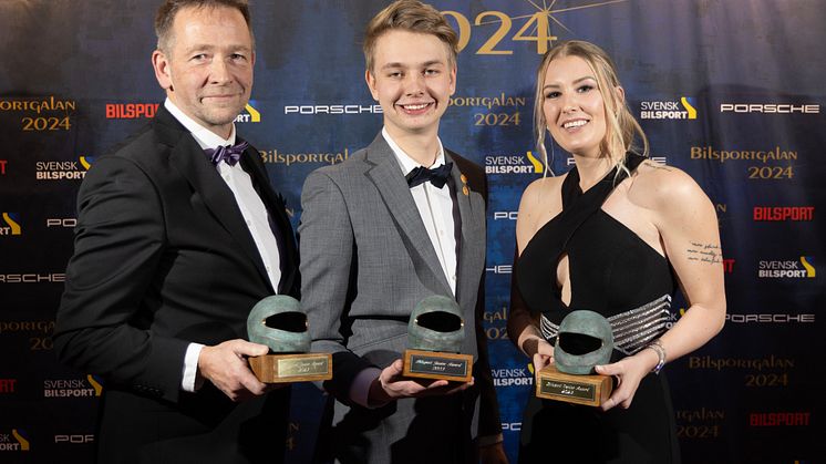 Torbjörn Carlberg, Calle Carlberg och Ida Zetterström tog röstades fram av Bilsports läsare och motorsportfans. Rallyduon och dragracingföraren är Årets Junior respektive Året