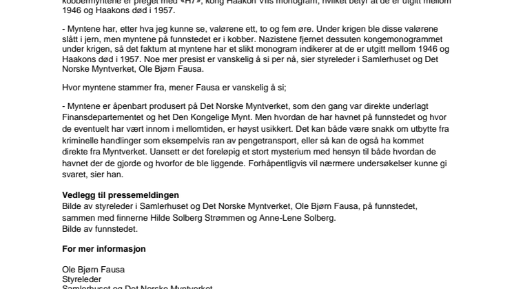 Fant flere tonn etterkrigsmynt i skogholt i Buskerud