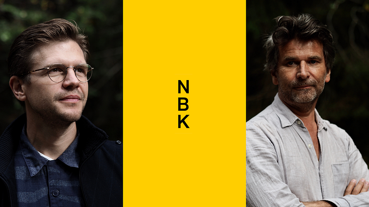 NBKs avtroppende og påtroppende styreledere, Ruben Steinum og Geir Egil Bergjord. Foto: Jannik Abel/NBK