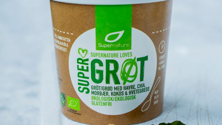 Supernature Supergrøt Hvetegress Morbær