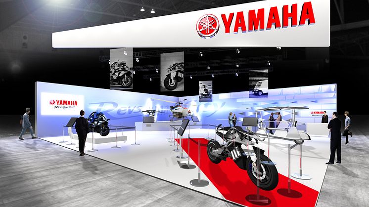 Rendering of Yamaha Motor Booth at CES 2018