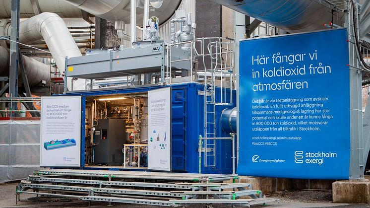Pilotanläggning för bio-CCS på Värtaverket, Stockholm Exergi