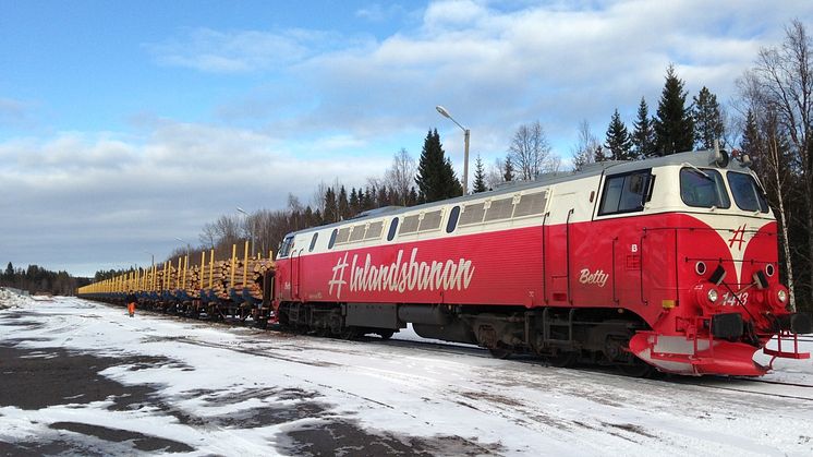 Nu växer trafiken på Inlandsbanan