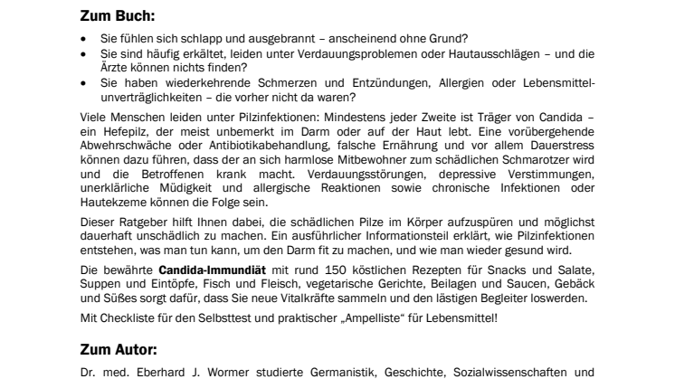 Darmpilze - heimliche Krankmacher