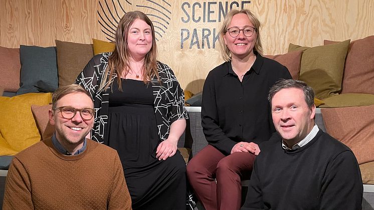 Övre raden fr vänster: Anna Åström, Affärsrådgivare i Piteå, NyföretagarCentrum Nord, Anna Engström, Verksamhetschef, NyföretagarCentrum Nord Nedre raden från vänster: Nicklas Winblad von Walter, Näringslivschef Piteå Kommun, Ulf Fjällström, Näringsl