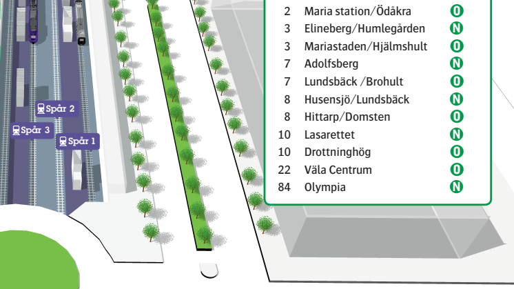 Så flyttas hållplats Knutpunkten maj-december